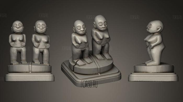 Statuette stl model for CNC